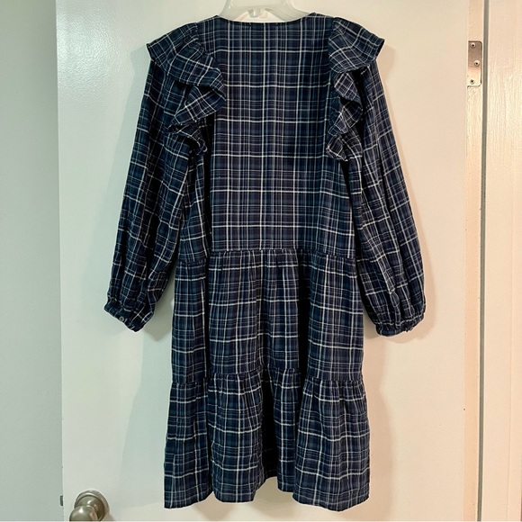 Madewell Gauze Ruffle-Trimmed Mini Dress - Picture 8 of 12